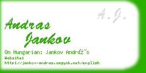andras jankov business card
